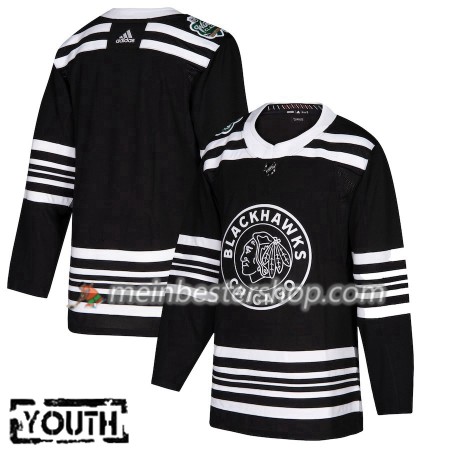 Chicago Blackhawks Blank 2019 Winter Classic Adidas Schwarz Trikot Authentic - Kinder